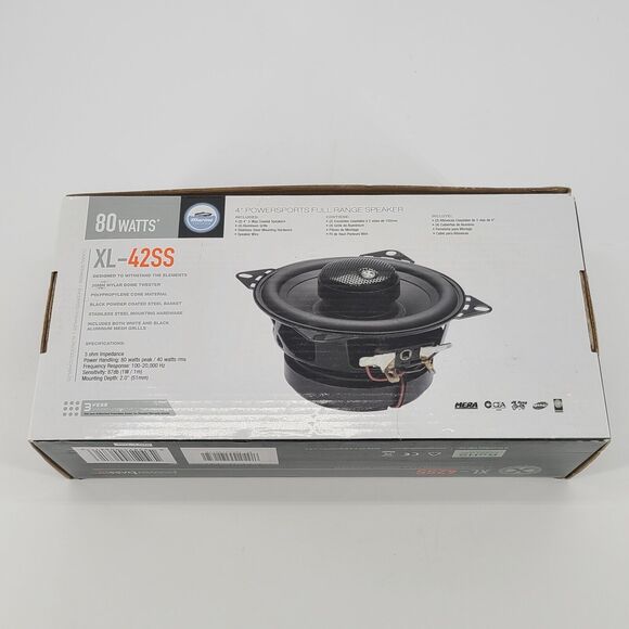 PowerBass XL-42SS 4" Speakers Full Range ATV Auto Marine - Picture 6 of 6